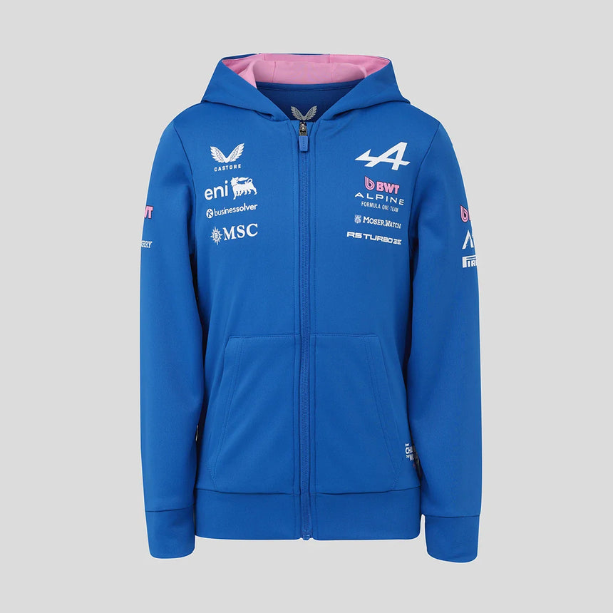 Alpine Hoodie, Vollreißverschluss, Team, Kinder, Blau