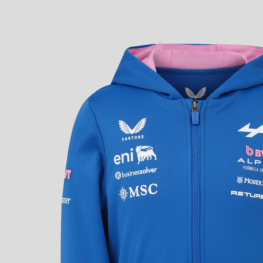 Alpine Hoodie, Vollreißverschluss, Team, Kinder, Blau