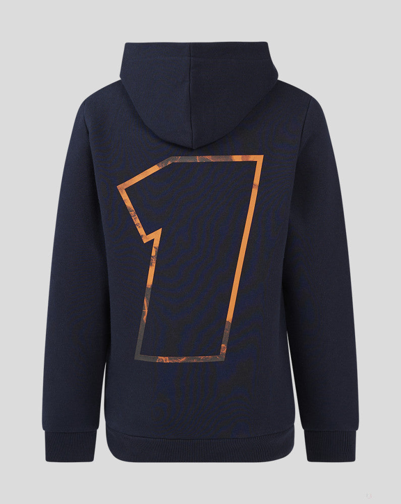Red Bull Racing sweatshirt, hooded, Max Verstappen O2, kids, blue - FansBRANDS®