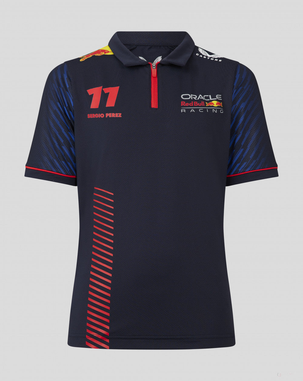 Red Bull Racing polo, Sergio Perez, kids, blue, 2023 - FansBRANDS®