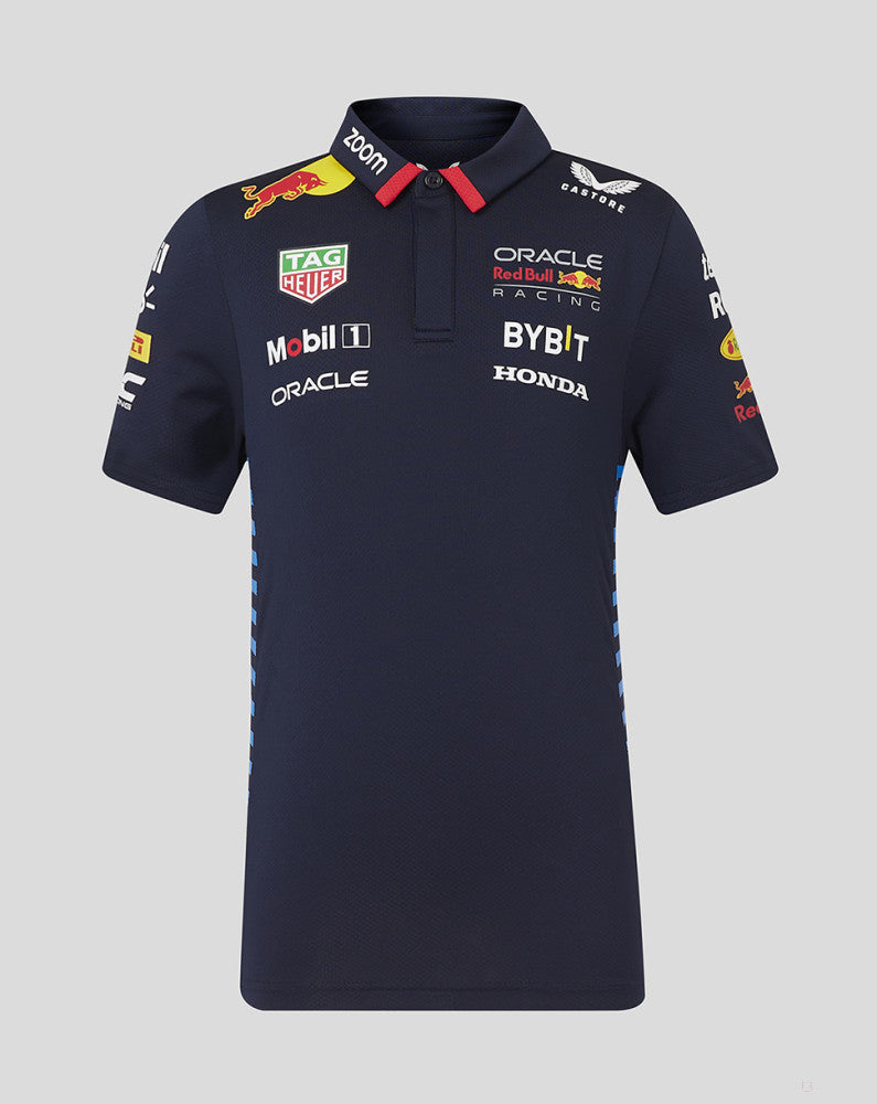 Red Bull polo-shirt, Castore, team, kinder, blau, 2024 - FansBRANDS®