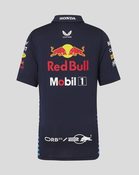 Red Bull polo-shirt, Castore, team, kinder, blau, 2024