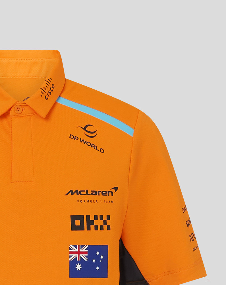 McLaren polo-shirt, Castore, Oscar Piastri, kinder, orange - FansBRANDS®