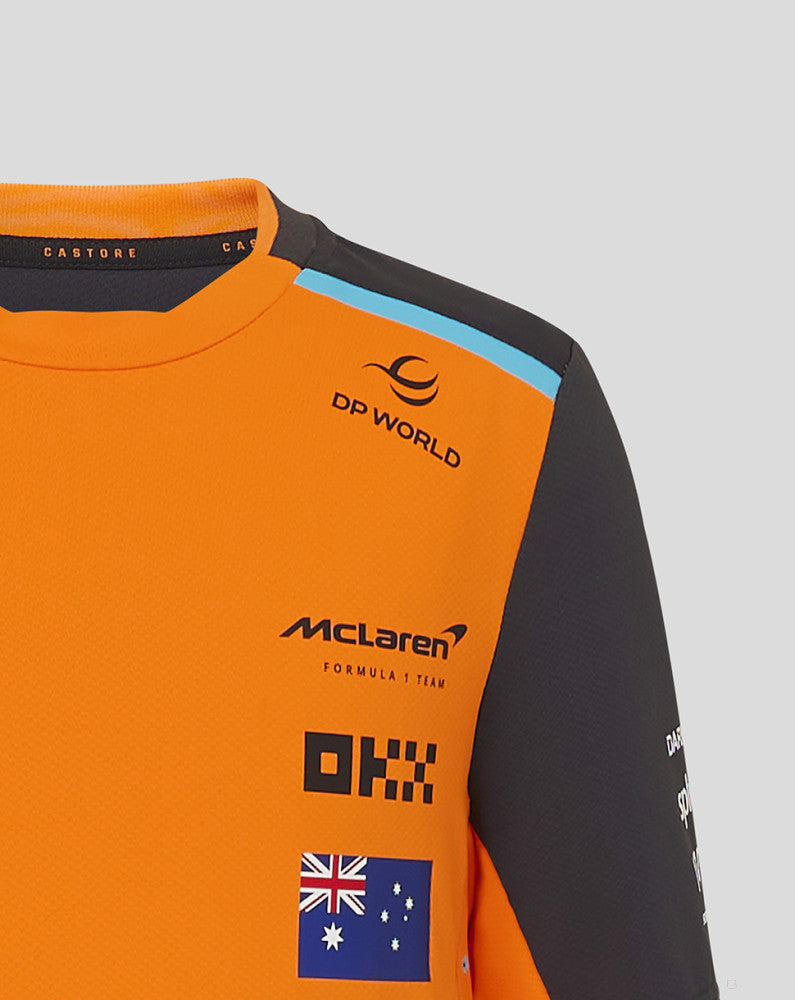 McLaren t-shirt, Castore, Oscar Piastri, kinder, orange - FansBRANDS®