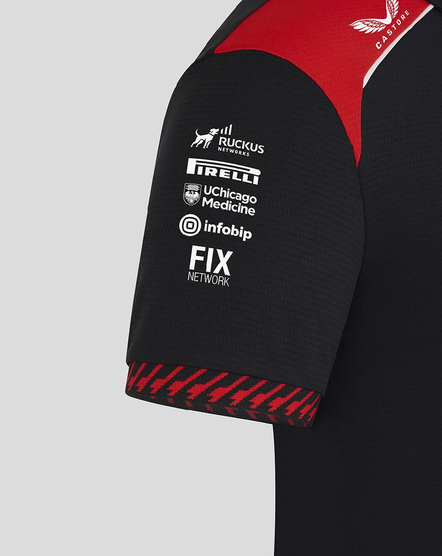 Haas F1 T-Shirt, Team, schwarz