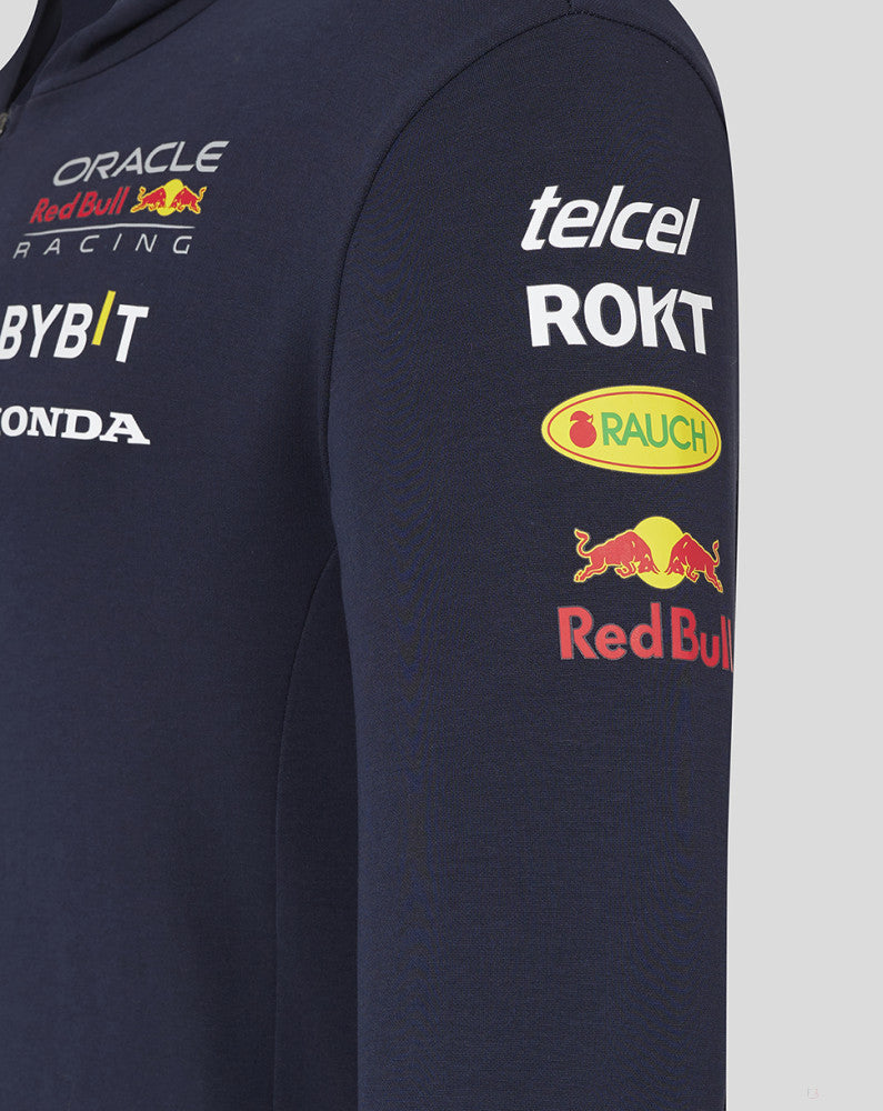 Red Bull pullover, Castore, team, mit reißverschluss, blau, 2024 - FansBRANDS®