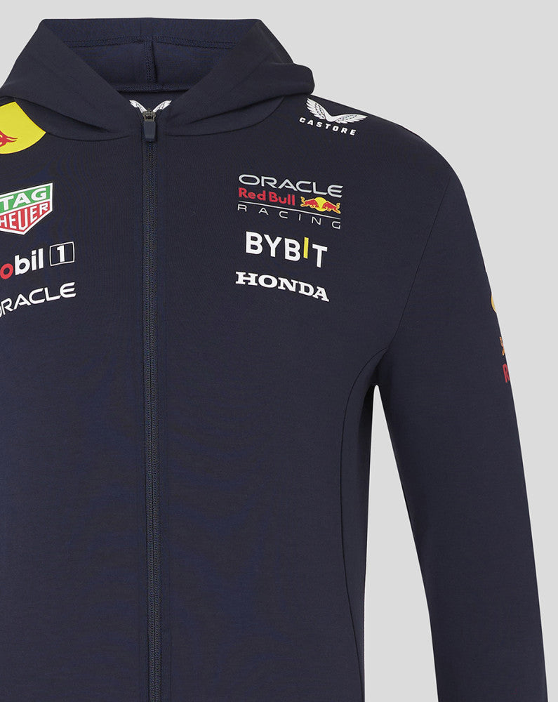 Red Bull pullover, Castore, team, mit reißverschluss, blau, 2024 - FansBRANDS®