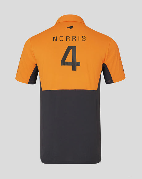 McLaren polo-shirt, Castore, Lando Norris, orange - FansBRANDS®