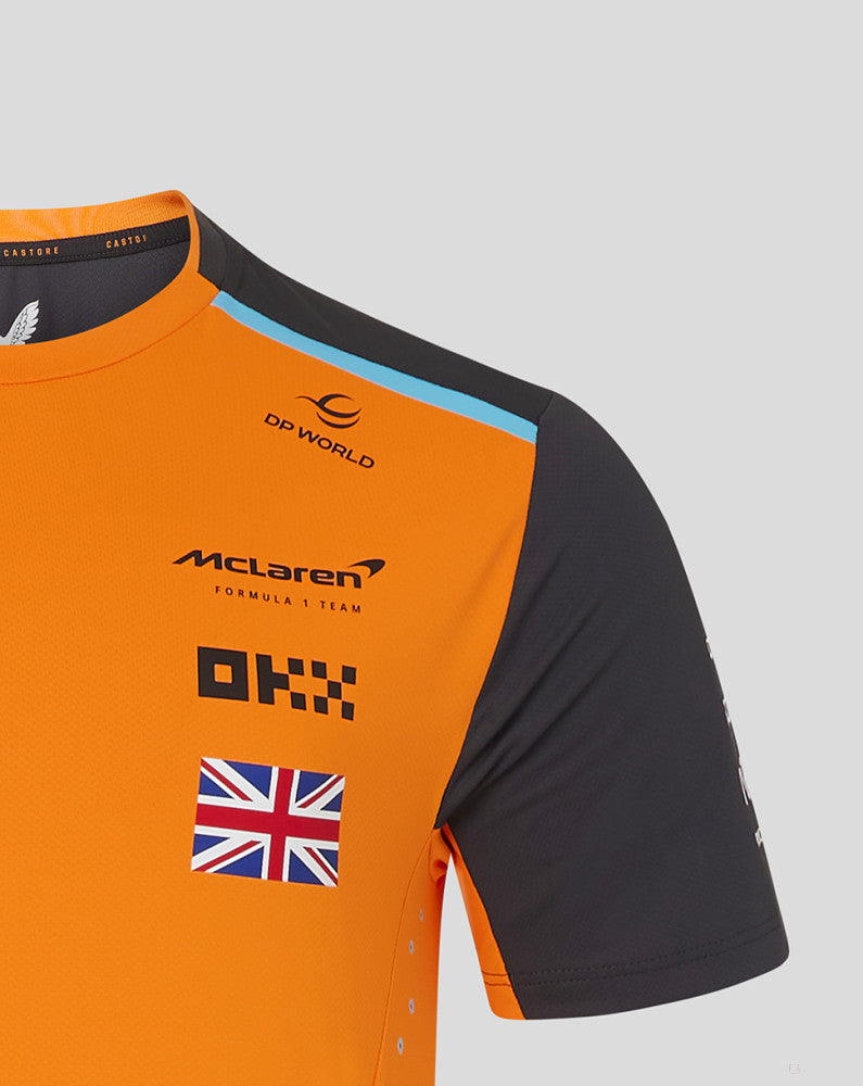 McLaren t-shirt, Castore, Lando Norris, orange - FansBRANDS®