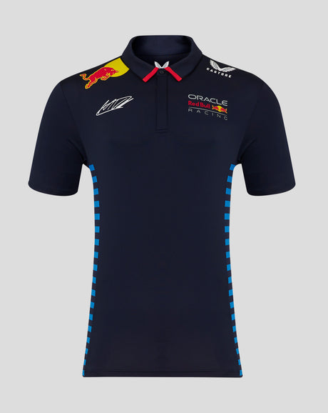 Red Bull polo-shirt, Castore, Max Verstappen, blau