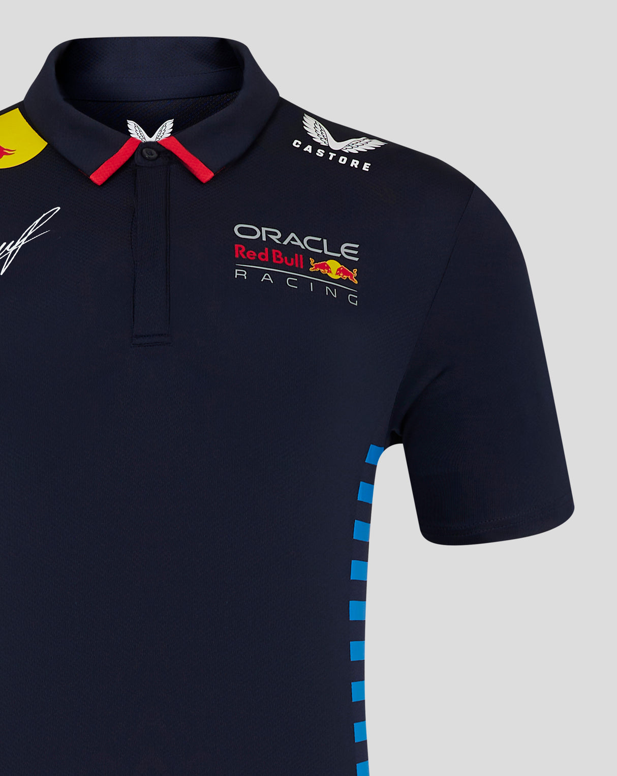 Red Bull polo-shirt, Castore, Sergio Perez, blau - FansBRANDS®