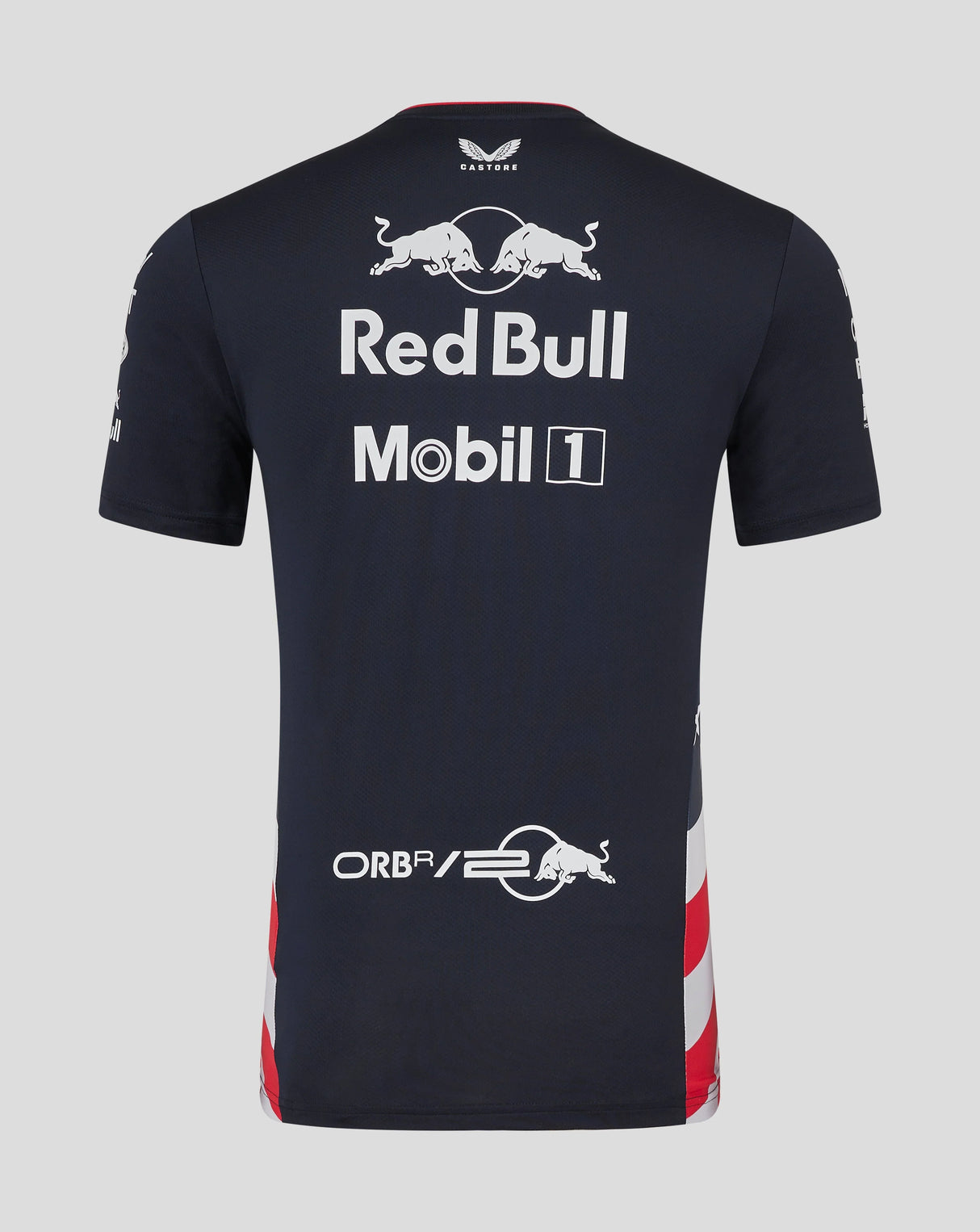 Red Bull T-Shirt, Castore, Team, Amerika-Rennen, Blau, 2024