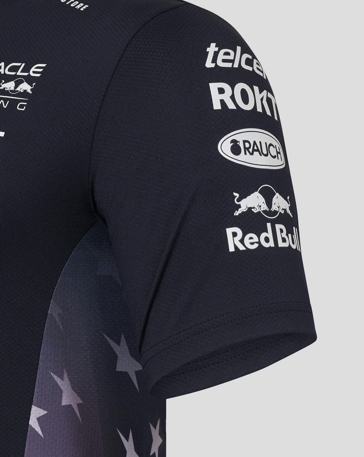 Red Bull T-Shirt, Castore, Team, Amerika-Rennen, Blau, 2024