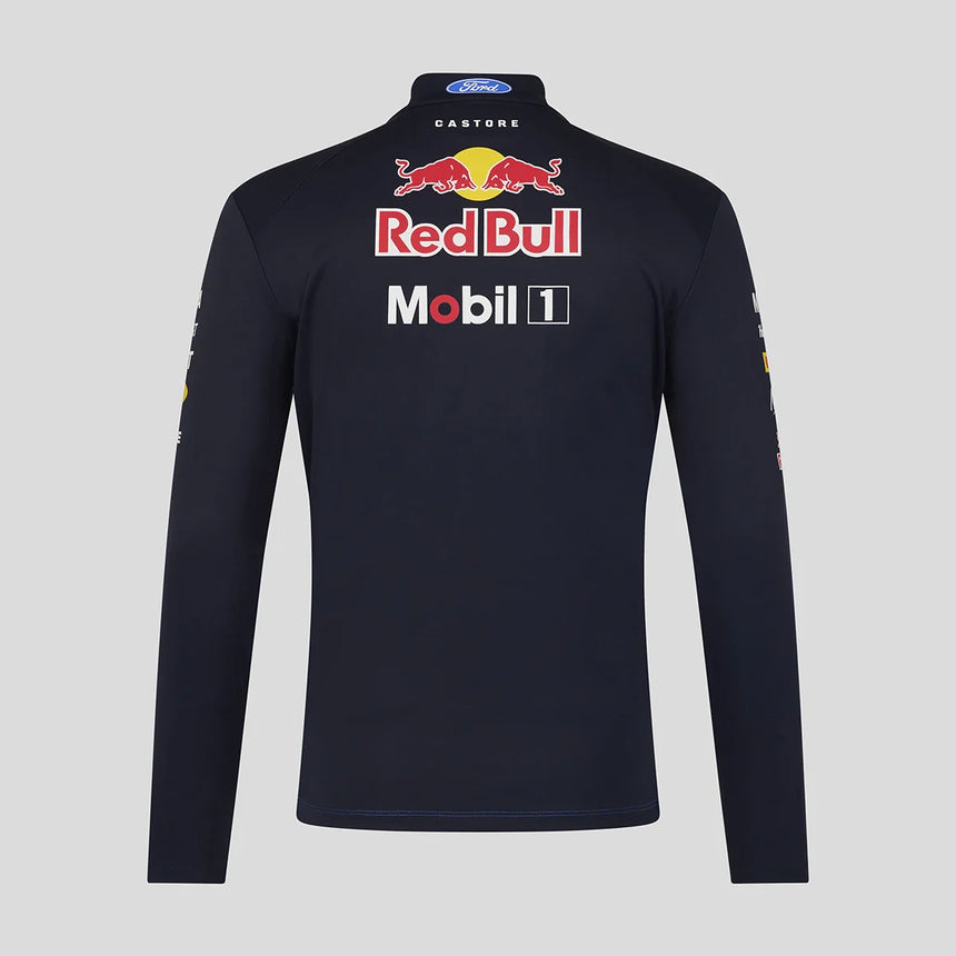 Red Bull Sweatshirt, Team, Quarter Zip, Blau