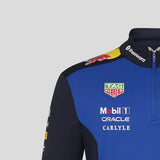 Red Bull Sweatshirt, Team, Quarter Zip, Blau