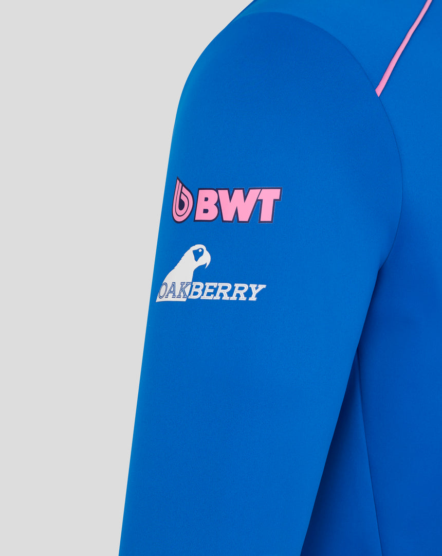 Alpine Sweatshirt, Team, Quarter-Zip, Blau