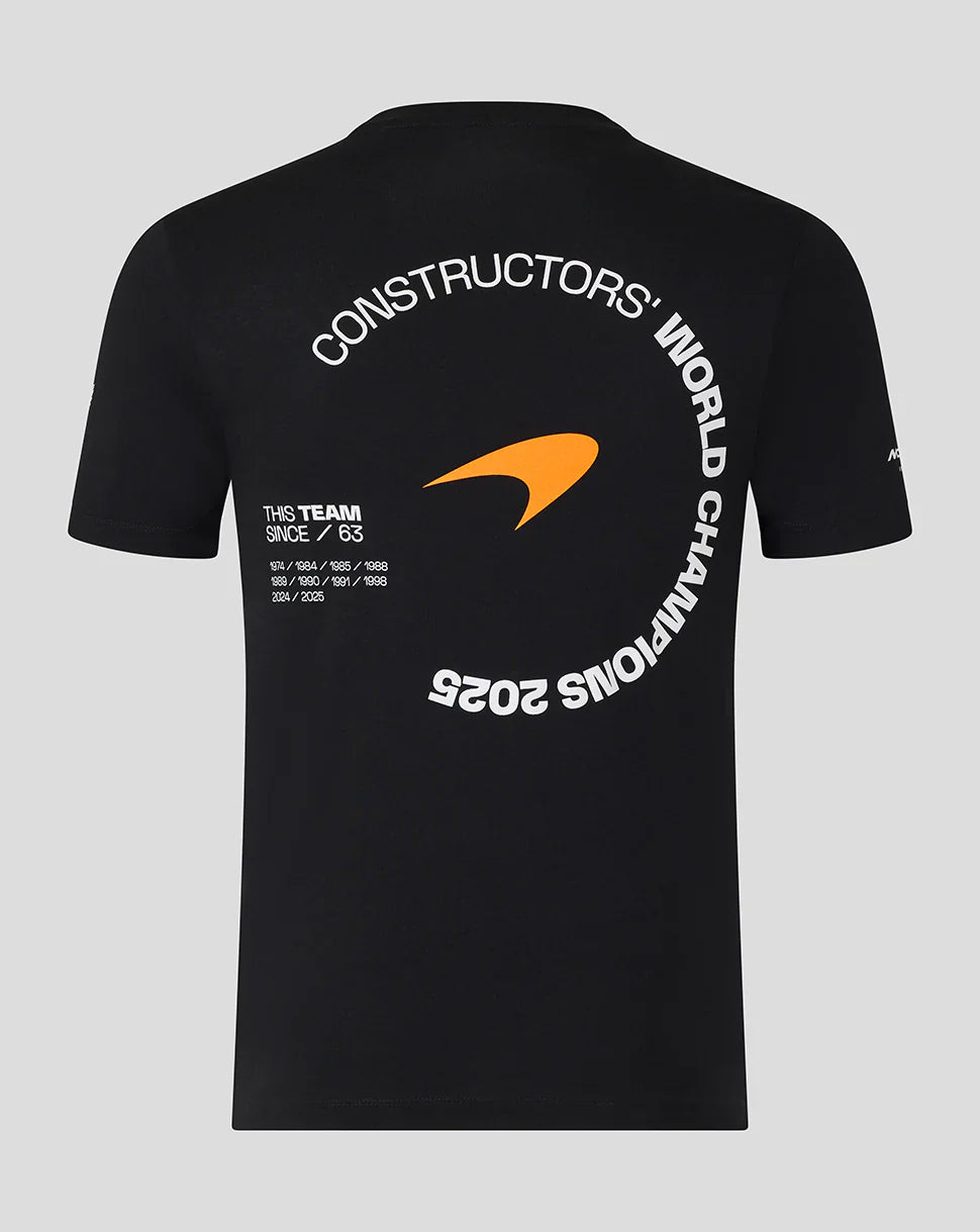 McLaren T-Shirt, Konstrukteurs-Weltmeister, 2025, schwarz 🔥