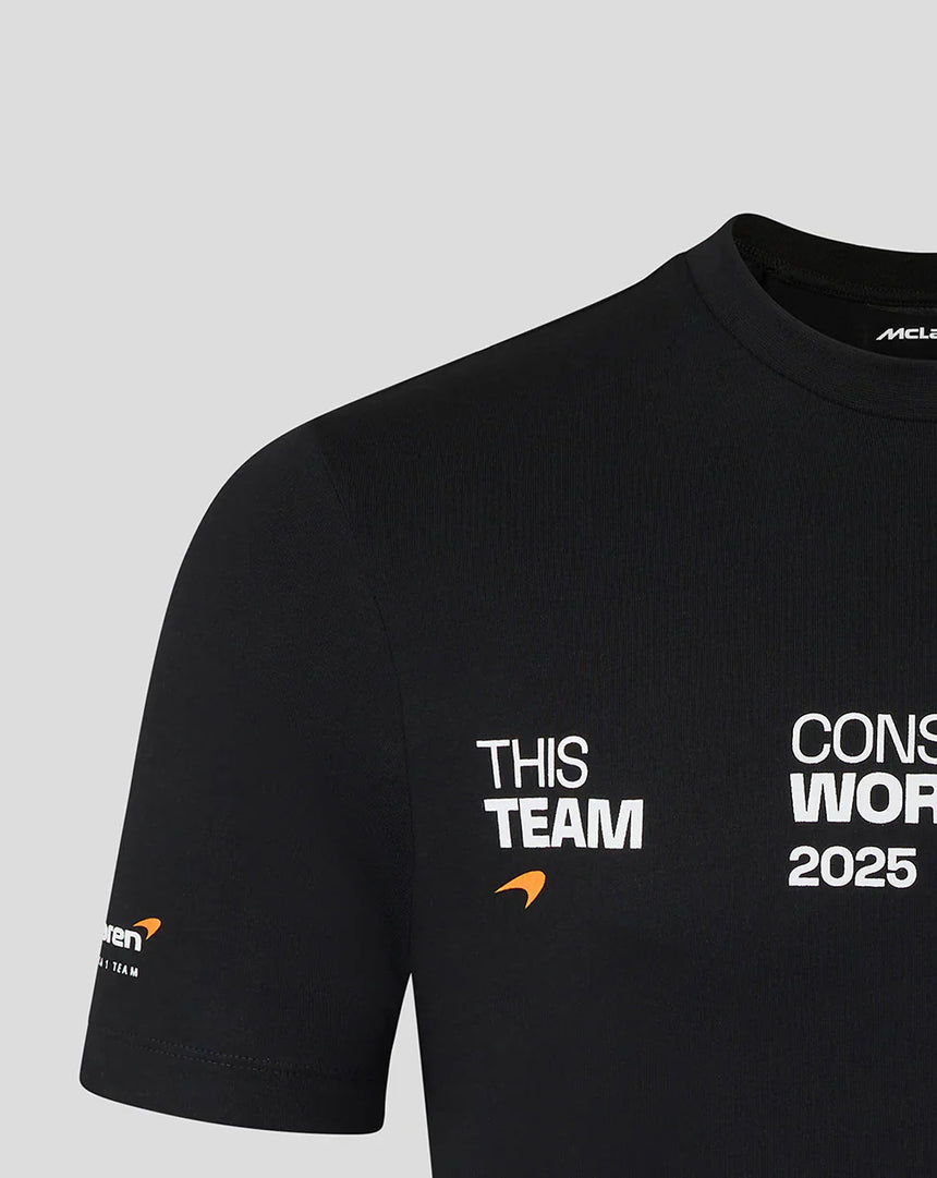 McLaren T-Shirt, Konstrukteurs-Weltmeister, 2025, schwarz 🔥