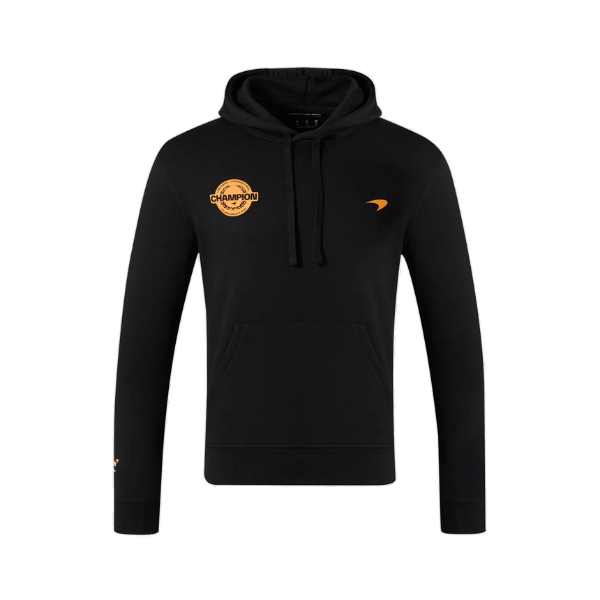 McLaren Hoodie, Lando Norris, Weltmeister 2025, Sonderedition, schwarz