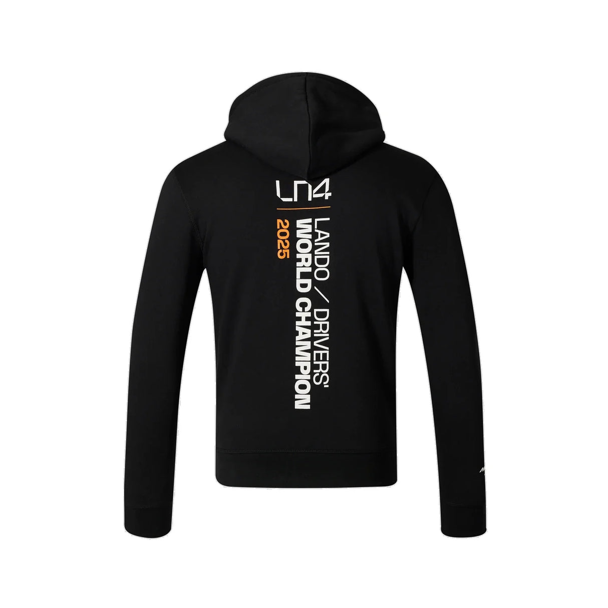 McLaren Hoodie, Lando Norris, Weltmeister 2025, Sonderedition, schwarz