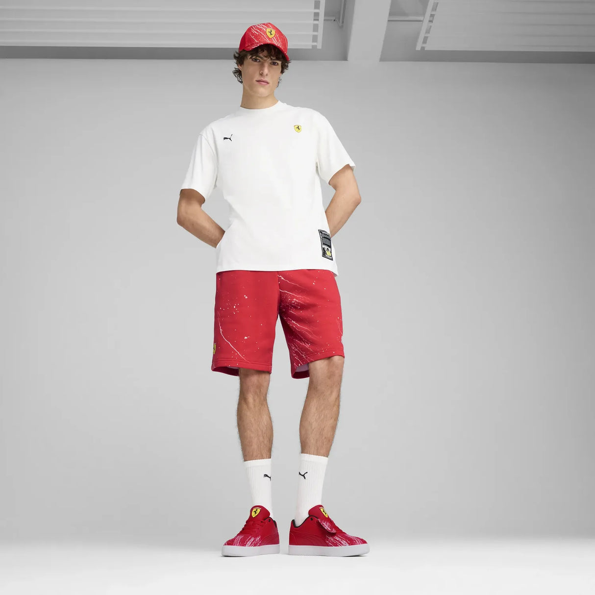 Ferrari Race Color Splash Shorts 🔥