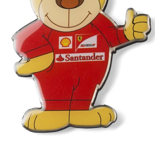 2016, Rot, Ferrari Teddybär Kühlschrankmagnet