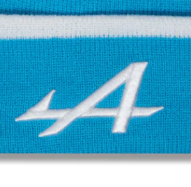 Alpine beanie, New Era, stripes, blue