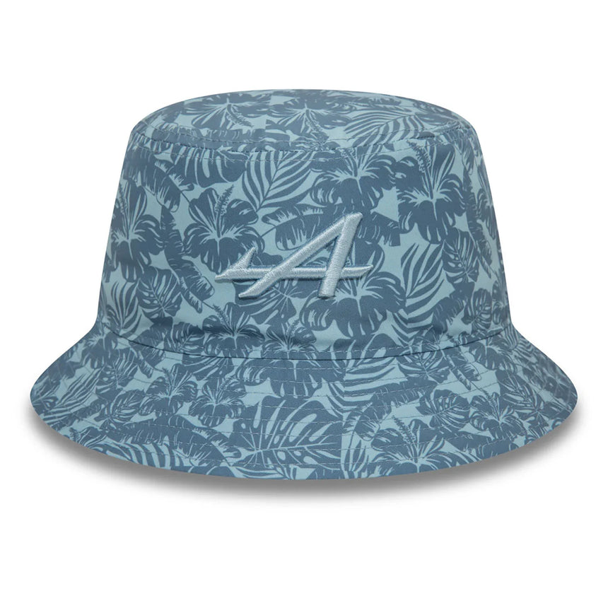 Sombrero de pescador alpino, New Era, floral, azul