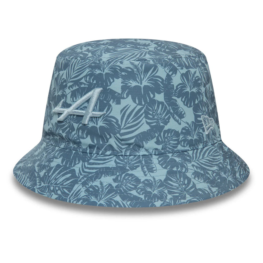 Sombrero de pescador alpino, New Era, floral, azul