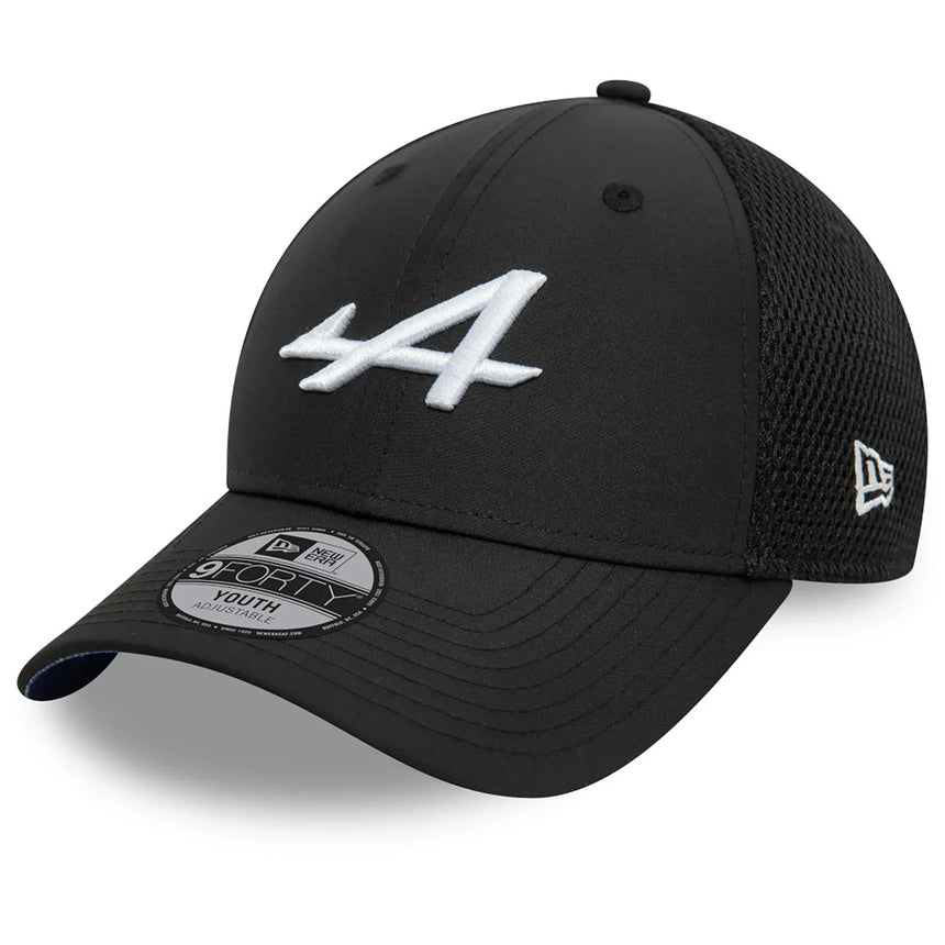Gorra Alpine, NEW ERA, Team, 9FORTY, para niños, negra, 2024