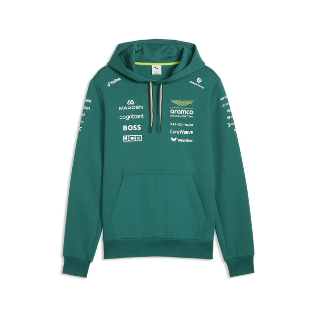Aston Martin Kapuzenpullover, Team, Puma, Grün, 2026