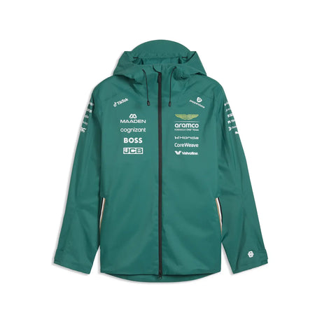 Aston Martin Regenjacke, Team, Puma, Grün, 2026