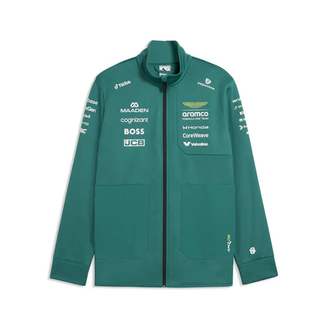 Aston Martin Softshelljacke, Team, Puma, Grün, 2026