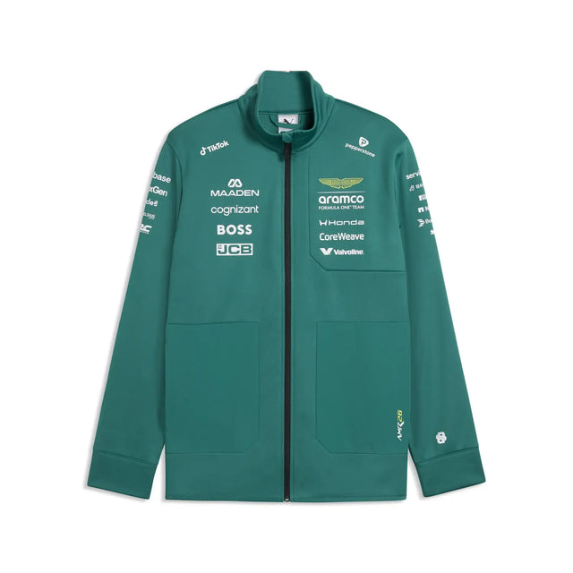 Aston Martin Softshelljacke, Team, Puma, Grün, 2026