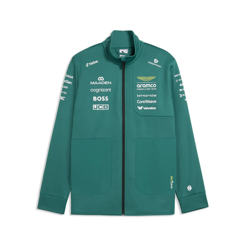 Aston Martin Softshelljacke, Team, Puma, Grün, 2026