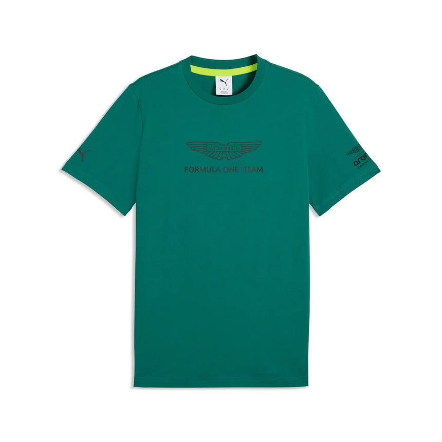 Aston Martin T-Shirt, Essential, großes Logo, grün