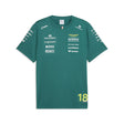 Aston Martin T-Shirt, Lance Stroll, Team, Puma, Grün, 2026