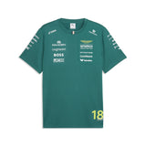 Aston Martin T-Shirt, Lance Stroll, Team, Puma, Grün, 2026
