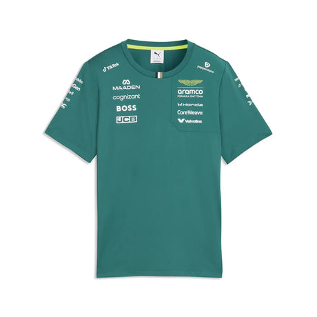 Aston Martin T-Shirt, Team, Damen, Puma, Grün, 2026