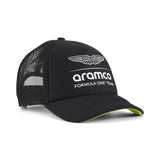 Aston Martin Trucker Cap, Schwarz