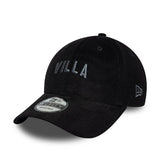 Aston Villa Kappe, Cord, 9FORTY, New Era, schwarz