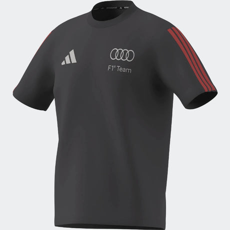 Audi T-Shirt, DNA, kleines Logo, adidas, grau