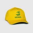 Ayrton Senna Cap, geprägt, gelb