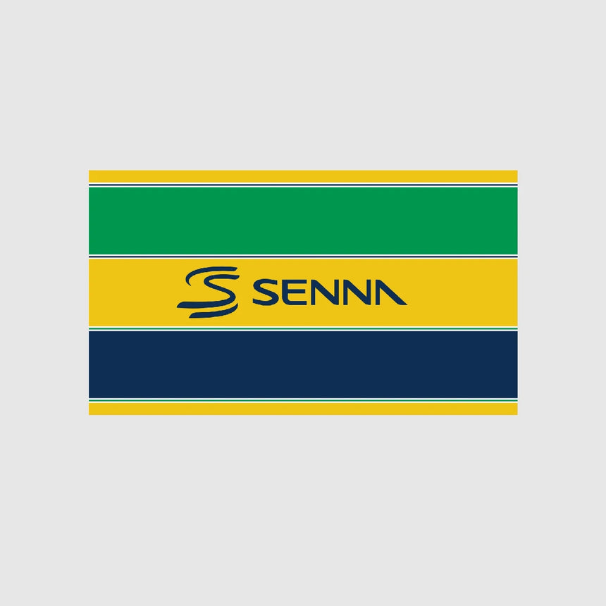 Ayrton Senna Fahne, gelb
