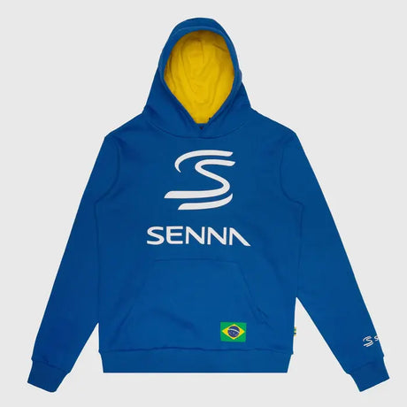 Ayrton Senna Hoodie, Legacy, Blau
