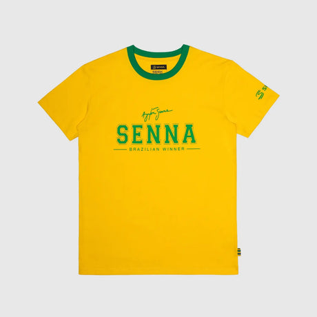 Ayrton Senna T-Shirt, Brasilien, Gelb