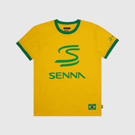 Ayrton Senna T-Shirt, Legacy, Gelb