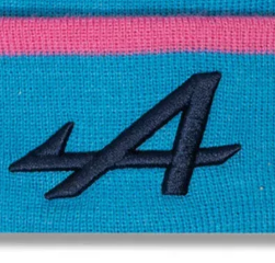 Alpine Beanie, NEW ERA, Polyana-Manschette, Erwachsene, blau, 2024