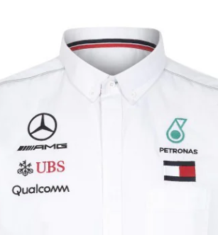 2018, Weiß, Mercedes Team Hemd