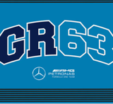Mercedes George Russell 90X120 Falagge, blau